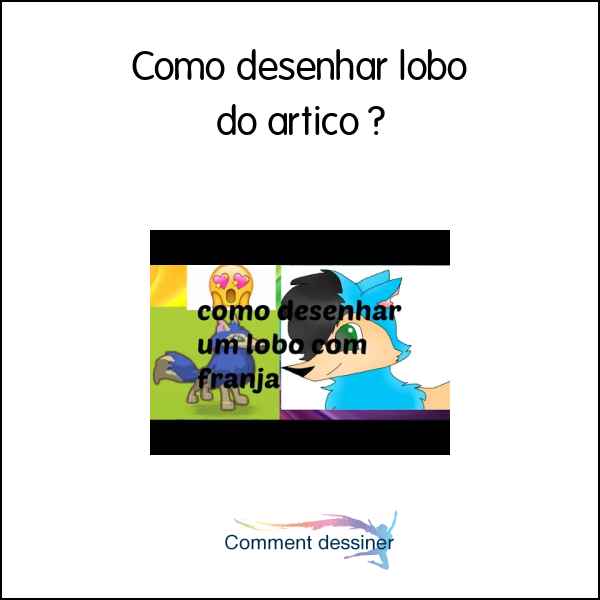 Como desenhar lobo do artico